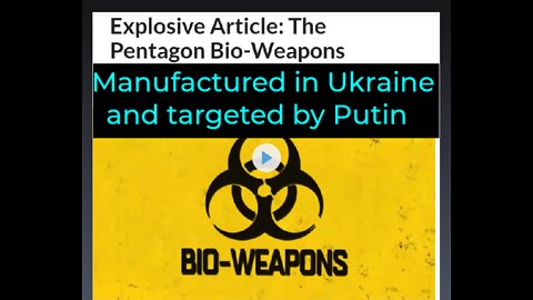 Did Putin Order Two More Bio-Weapon Labs Destroyed in S/W Ukraine as His Air Jets Flattened Jakovlivka