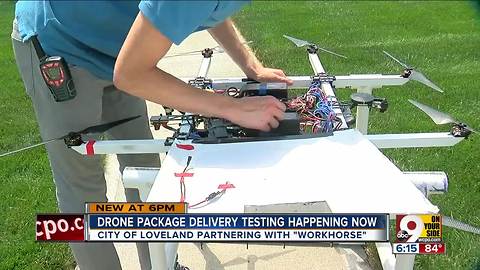 Loveland company tests drone delivery
