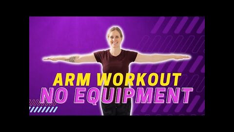5 Minute Arm Workout, No Equipment- Real Time