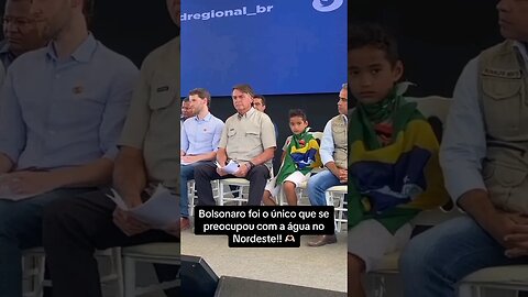 O único que se preocupou com água a no nordeste por isso bolsonaro é o melhor