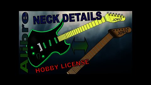 Alibre- Make a Guitar Part 4: Neck Detail |JOKO ENGINEERING|