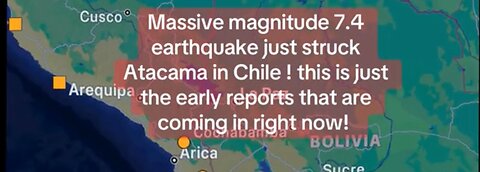 Magnitude 1.4 Earthquake Hits Atacama in Chile