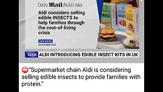 And So It Begins! Insects At The Grocery Store, Normal Food Will Soon Fade Away!