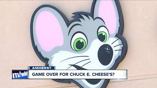 Game over for Chuck E Cheese's in Amherst?