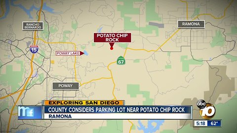 County considers parking lot near Potato Chip Rock