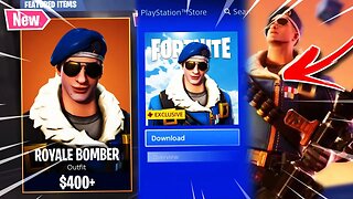 *NEW* HOW TO GET THE "ROYALE BOMBER SKIN" PS4 EXCLUSIVE! FORTNITE NEW ROYALE BOMBER SKIN SHOWCASE!