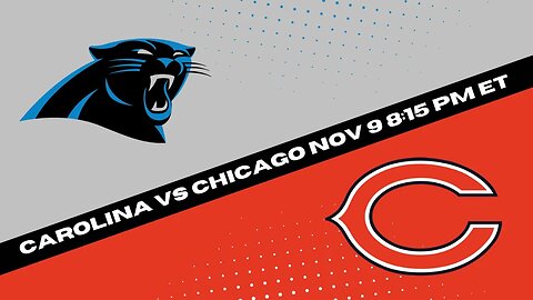 Carolina Panthers vs Chicago Bears Prediction and Picks - Thursday Night Football Picks Week 10