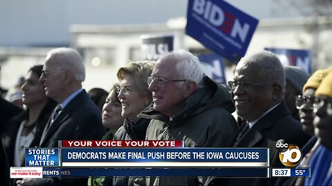 Democrats make final push before Iowa caucuses