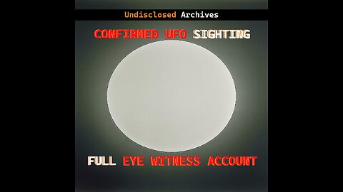 UFO Sighting: House-Sized UFO Encounter (True Story)