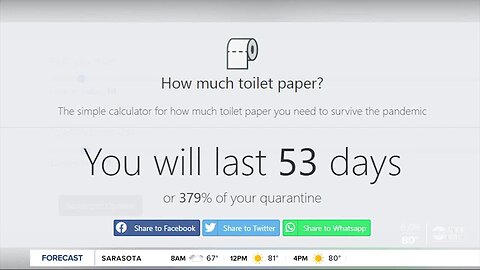 Website tells you how much toilet paper you need to survive the coronavirus pandemic
