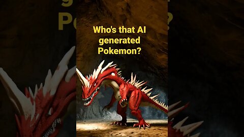 AI generated Tyrantrum #whosthatpokemon #pokemon