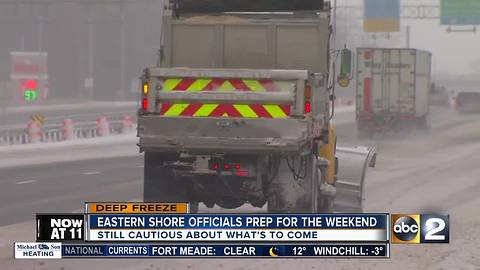 Eastern Shore prepares for bitter cold weekend