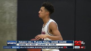 Isaiah Hill hits Liberty court for the last time