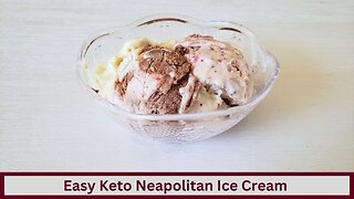Easy Keto Neapolitan Ice Cream