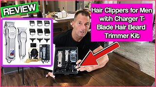 Hair Clippers for Men with Charger T Blade Hair Beard Trimmer Kit