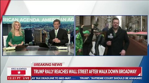 Trump Rally Heading Down Broadway to Wall Street