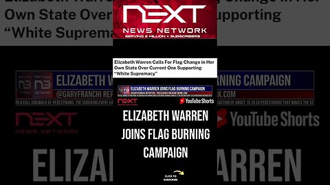 Elizabeth Warren Joins Flag Burning Campaign #shorts