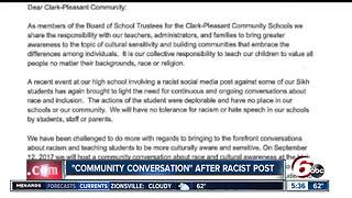 Indiana high school hosts community conversation after racist social media post