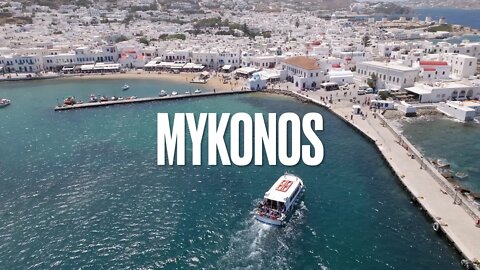 Mykonos Island Cinematic Drone Footage 4K (DJI Mavic 3)