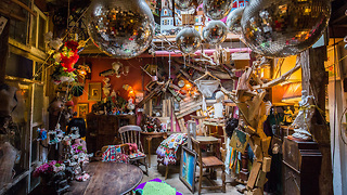 Artist Transforms Garage Into London’s Weirdest Home