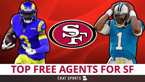 Top Available Free Agents 49ers Can Sign Before 2022 NFL Draft Ft. OBJ, Tyrann Mathieu & Cam Newton