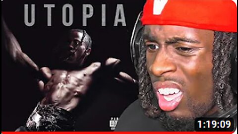 Kai Cenat Reacts To Travis Scott - UTOPIA!