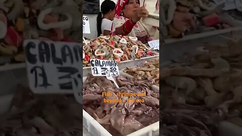 Seafood market in Panama #shorts #fish
