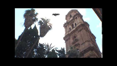 Ufo caught on video at Malaga cathedral 2022