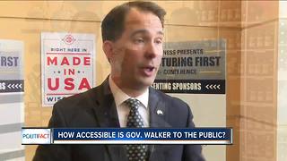 PolitiFact Wisconsin: Walker's accessibility to the public