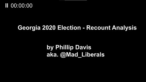 Phillip Davis @mad_liberals: GA Recount Intro for the GA Senate Ethics Committee
