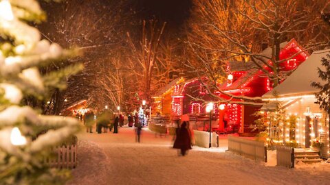 A 25,000-Light Storybook Christmas Town Has Opened Outside Montreal (PHOTOS)