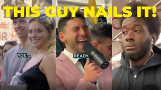 THIS GUY NAILS IT! Pretending He Can't Sing In Public And Then Surprising Everyone Compilation