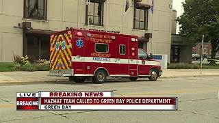 Hazmat crews investigating unknown substance inside Green Bay Police Department