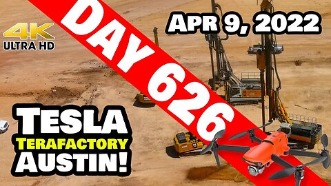 GIGA TEXAS CRANKING ON CATHODE AREA! - Tesla Gigafactory Austin 4K Day 626 - 4/9/22 - Terafactory