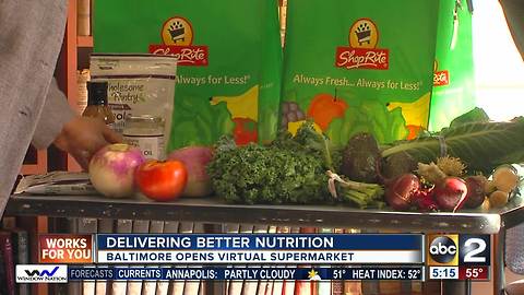 Delivering better nutrition: Baltimore opens virtual supermarket
