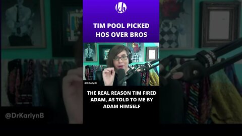 Tim Pool picked hos over bros when he fired Adam Crigler, as told to me by Adam himself #shorts