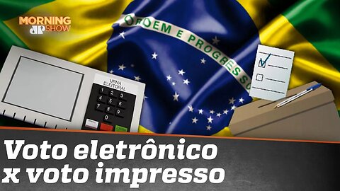 Lá, Trump fala em fraude. Cá, Bolsonaro fala em voto impresso e em “sistema eleitoral confiável”