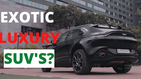 4 Exotic Luxury SUVs set to Change the Game in 2022