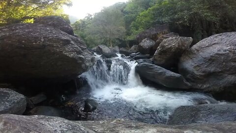 BCH Cafe: Just the natural sound of waterfalls against beautiful video.