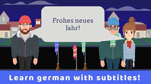 Deutsch lernen | Dialog | Christian feiert Silvester🎉🥳 | Wortschatz | Verben