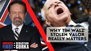 Why Tim Walz' stolen valor really matters. Jim Carafano with Sebastian Gorka on AMERICA First