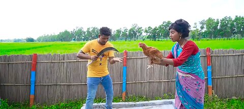 Aaj chicken ko maar dunga Best comedy video funy video