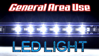 General Area Use LED Light Fixture - Cabinet Panel Strip Light - 12-24V DC - Low Profile