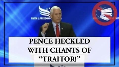Crowd Calls Pence a “Traitor” at Conference Appearance