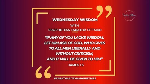 Prophetess Tabatha is LIVE! Wednesday #Wisdom #tabinspires #prophetessTabathaPittman