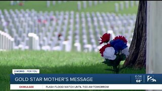 A Gold Star mother's message