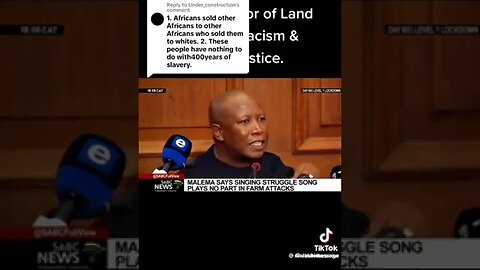 How #SouthAfrica #JuliusMalema Speaks #Truth! #Slavery #Trauma #Politics