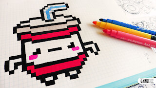 how to Draw Kawaii Soda - Hello Pixel Art by Garbi KW