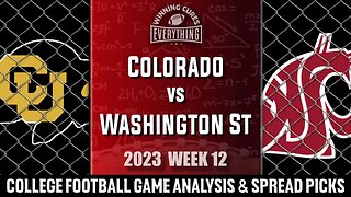 Colorado vs Washington State Picks & Prediction Against the Spread 2023 College Football Analysis