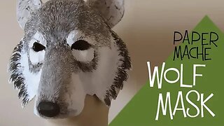 Paper Mache Wolf Mask Pattern